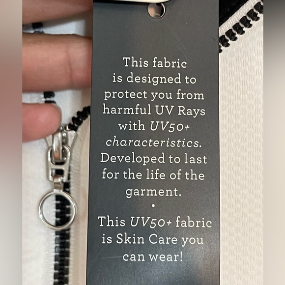 NWT- EP NY Golf Pro Zip Mock Polo with trim. size small - Picture 5 of 5